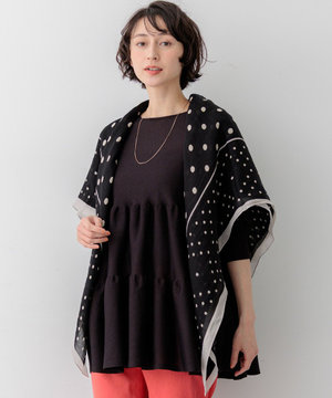 manipuri ジオメドット コットンシルク ストール