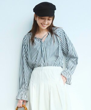 【しわになりにくい】イージーケア ギャザーブラウス