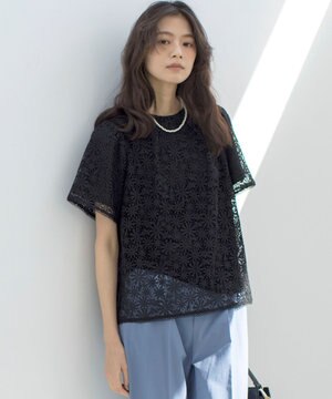  フラワーレース ブラウス