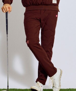 【撥水加工 / ストレッチ】【MEN】キルティング中綿パンツ ゴルフ