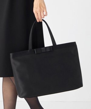  【A4サイズ収納可】トートバッグ横長大