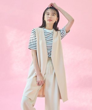 【セットアップ対応・UVケア・接触冷感】イージケアスタイルアップジレ