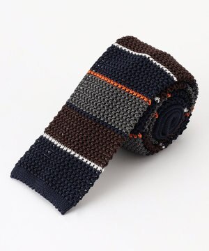  【J.PRESS KNIT TIE COLLECTION】ストライプ ニットネクタイ