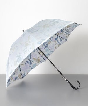  シャルル ジョルダン 水彩調のカサブランカ柄 ジャンプ式耐風傘