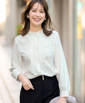  フリルスタンド シャツ