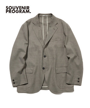  【J.PRESS ORIGINALS】【UNISEX】Wool Polyester Gunclub Check 3B Jacket / Baggy-Fit