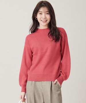  【洗える】着映えカラーニット