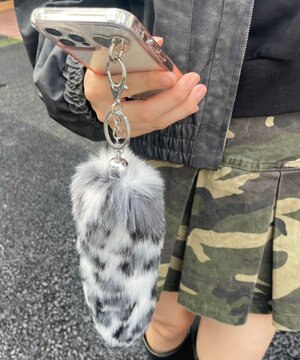  総柄しっぽキーホルダー