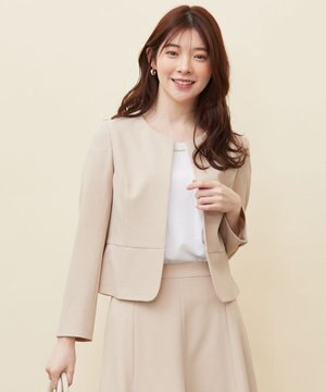  【UVカット / 接触冷感 / 吸水速乾】スマートビューティストレッチ ショートノーカラージャケット