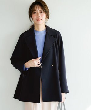 【2WAY】エレカジストレッチミドルトレンチ コート