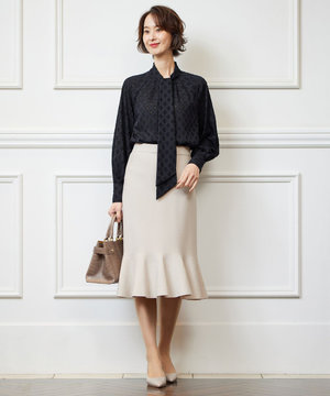 【洗える/セット着用可】レーヨンポリエステルスムース スカート