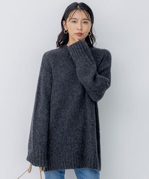  ベビーアルパカ ビッグシルエット ニット