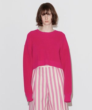  【Nave 　洗える】ルピナス コットンニットトップス