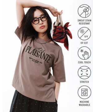  【新色追加/VERY掲載】BEAUTY FORM-T cotton ロゴ ハーフスリーブ Tシャツ