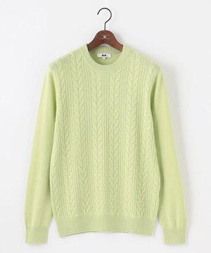  【キングサイズ・洗える・暖か・軽量】カシミヤブレンド クルーネック ニット