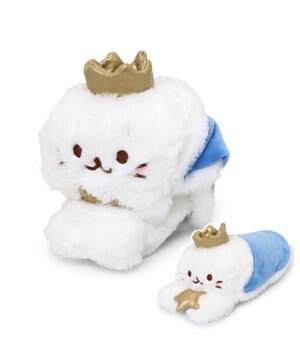  しろたん パッチンくるっとマスコット 《王冠しろたん》 単品