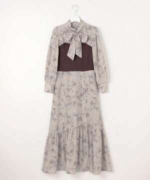  【古畑星夏さん着用・3WAY】ビスチェコンビフラワープリント ワンピース