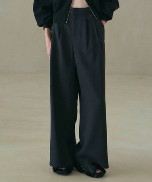  【ReNAVE・洗える/UVカット】スパンポリエステル パンツ