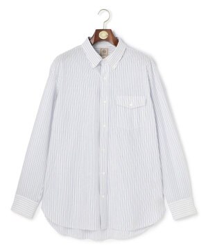  【KING SIZE】【KANEMASA JERSEY】ストライプボタンダウン シャツ