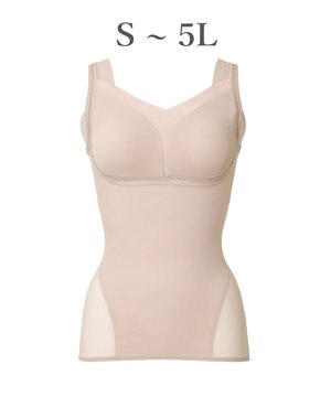  【Yukine inc. 】ゆきねえモアソフト快適フルカップブラキャミ25 接触冷感 速乾 快適補整 ノンワイヤー ブラトップ カップ付きインナー