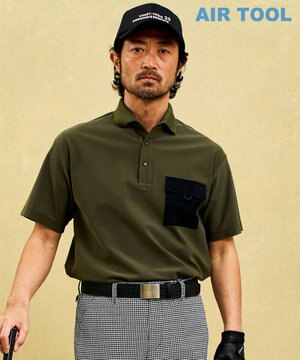 【MEN】機能に優れた新素材「AIR TOOL」ポケットポロシャツ