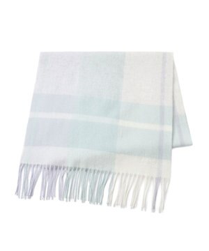  FURLA ウールブロックチェックラメストール/幅50cm