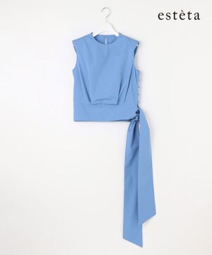  【エステータ】THOMAS MASON ノースリーブブラウス