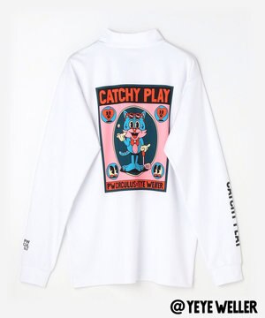  【UNISEX】【コラボアイテム】Yeyeコラボ ロングスリーブモックネックT ゴルフ
