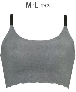  【GOCOCi ゴコチ】 ノンワイヤー ハーフトップ 伸びのよい素材を使用 ムレにくく快適 フラット仕上げ ホックなし ブラトップ レディース CGG220 /ワコール