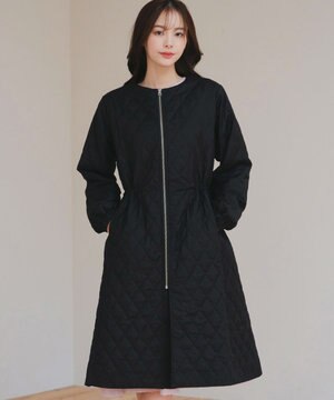  中綿キルティングコート