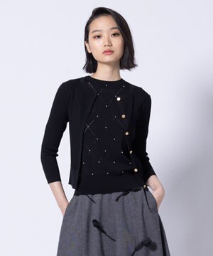  【洗える】SPRINGTIME KNIT ニットカーディガン