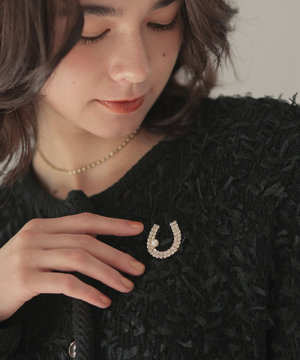 【ご好評につき追加予約・2026年干支/開運コレクション】ホースシュービジュー ブローチ