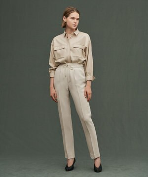 ウォッシャブル ダブルクロス パンツ