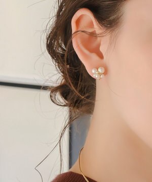  ≪TV番組着用商品≫【痛くないシリーズ】ファンシーパールライトフィットイヤリング