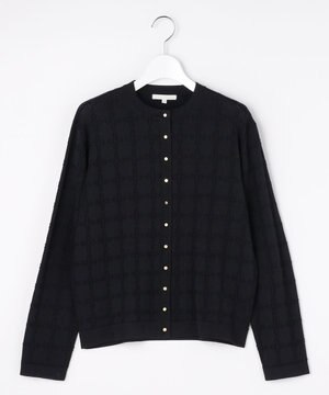  ジオメトリックアセテート カーディガン