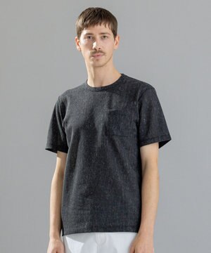  リネンドビージャージー　クルーネックTシャツ