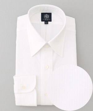  【PREMIUM PLEATS / 形態安定】スーピマコットンドビーストライプ シャツ/レギュラーカラー