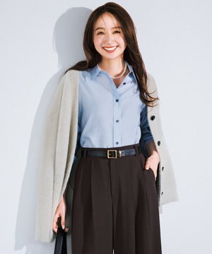  ナイロンシャギー Vネックカーディガン