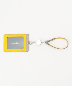  【本革・バイカラー】リール付きパスケース　Stella　ステラ