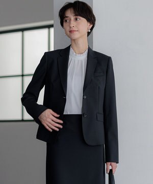  【セットアップ対応】ラフィーネウール 二つ釦 ジャケット