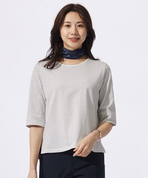  スムースジャージー ボーダー カットソー