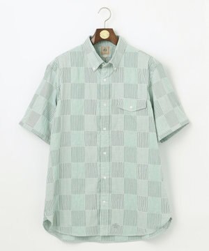  【KING SIZE】【クールマックス】サッカーパッチワーク シャツ