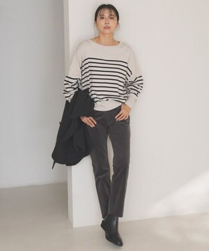  ストレッチコーデュロイ スリムパンツ