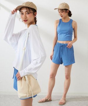  【Ocean Pacific】ラッシュガード付き水着4点セット タンキニデザイン