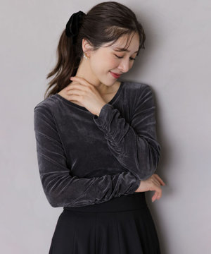 チュールフロッキー カットソー