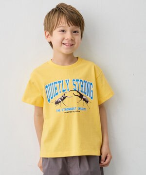  【洗濯機可能】昆虫プリント 半袖Tシャツ