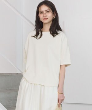  【SLOW/一部店舗限定】ライトダンボール ドルマンスリーブ カットソー