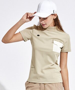 【UVカット / 吸水速乾 / 伸縮性抜群】【WOMEN】ポケットモック T ゴルフウェア レディース