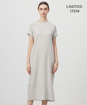  【WEB限定・接触冷感・UVケア・速乾・防シワ・洗える】 FluidBackSatin  ワンピース