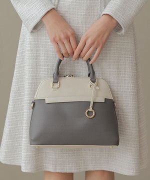 【ショルダーベルト付き】ボストンハンドバッグ